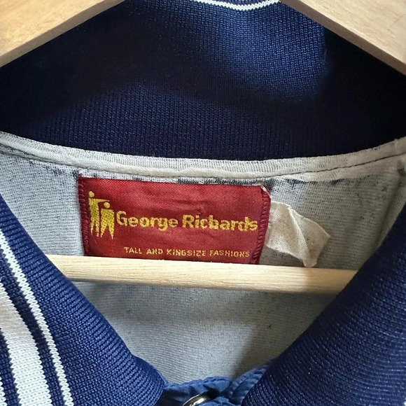 Vintage 1980s George Richards Navy Light Jacket Size XL - Picture 3 of 4